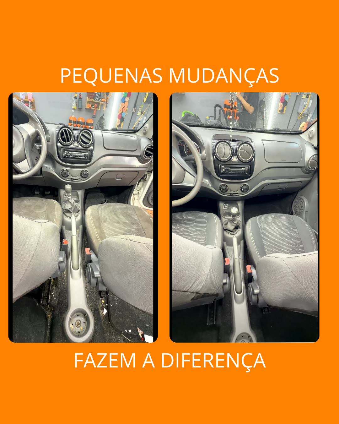 Antes e depois — trabalho 14