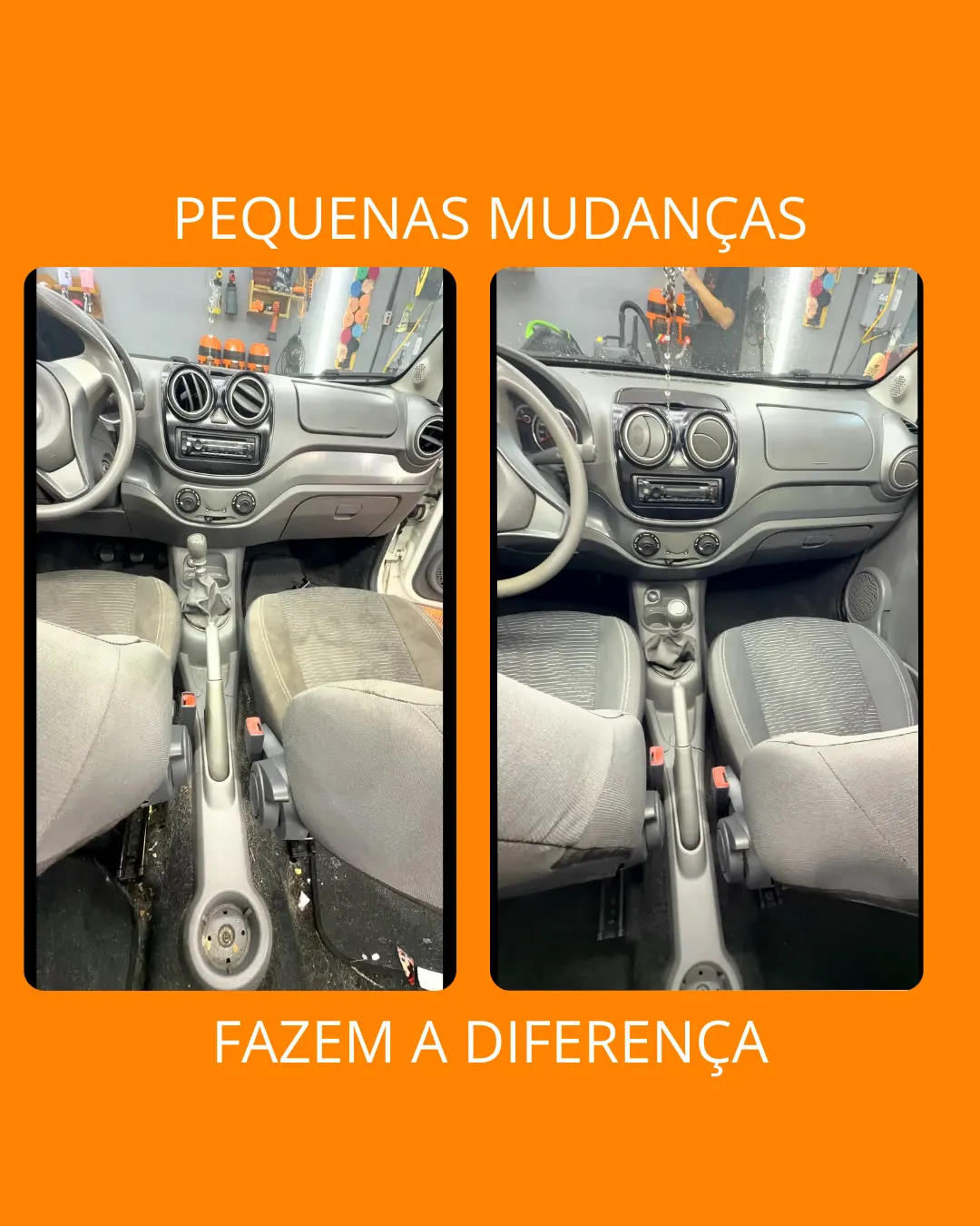 Antes e depois — trabalho 14