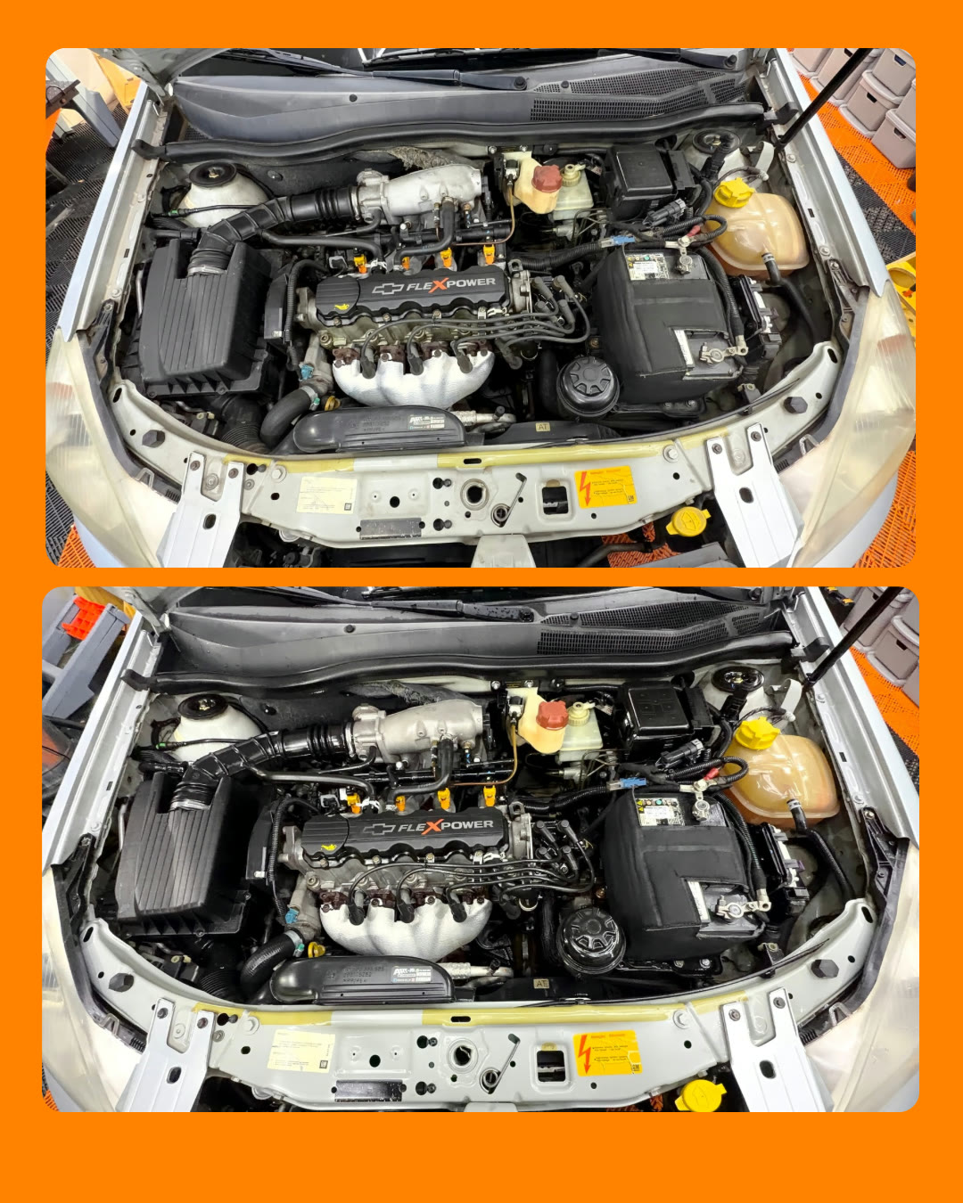 Antes e depois — trabalho 15